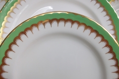 COALPORT  SPEARPOINT GREEN #Y6143 SMOOTH-   BREAD & BUTTER PLATE  .....   https://www.jaapiesfinechinastore.com