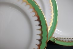 COALPORT  SPEARPOINT GREEN #Y6143 SMOOTH-   BREAD & BUTTER PLATE  .....   http://jaapiesfinechinastore.com