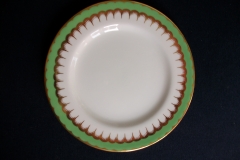 COALPORT  SPEARPOINT GREEN #Y6143 SMOOTH-   BREAD & BUTTER PLATE  .....   https://www.jaapiesfinechinastore.com