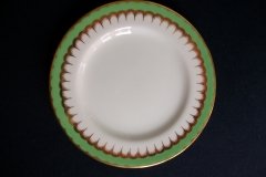 COALPORT  SPEARPOINT GREEN #Y6143 SMOOTH-   BREAD & BUTTER PLATE  .....   http://jaapiesfinechinastore.com