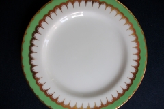 COALPORT  SPEARPOINT GREEN #Y6143 SMOOTH-   BREAD & BUTTER PLATE  .....   https://www.jaapiesfinechinastore.com