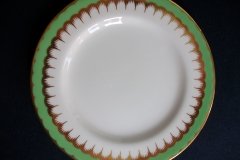 COALPORT  SPEARPOINT GREEN #Y6143 SMOOTH-   BREAD & BUTTER PLATE  .....   http://jaapiesfinechinastore.com