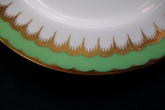 COALPORT  SPEARPOINT GREEN #Y6143 SMOOTH-   BREAD & BUTTER PLATE  .....   https://www.jaapiesfinechinastore.com