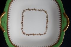 COALPORT  SPEARPOINT GREEN #Y3691-   CAKE SERVING PLATE #1  .....   http://jaapiesfinechinastore.com