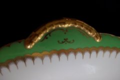 COALPORT  SPEARPOINT GREEN #Y3691-   CAKE SERVING PLATE #1  .....   http://jaapiesfinechinastore.com