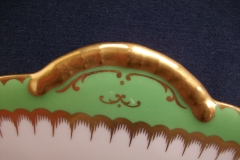 COALPORT  SPEARPOINT GREEN #Y3691-   CAKE SERVING PLATE #1  .....   https://www.jaapiesfinechinastore.com