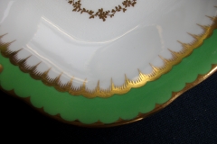 COALPORT  SPEARPOINT GREEN #Y3691-   CAKE SERVING PLATE #1  .....   https://www.jaapiesfinechinastore.com