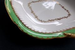 COALPORT  SPEARPOINT GREEN #Y3691-   CAKE SERVING PLATE #1  .....   https://www.jaapiesfinechinastore.com