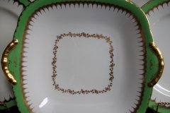 COALPORT  SPEARPOINT GREEN #Y3691-   CAKE SERVING PLATE #2  .....   http://jaapiesfinechinastore.com