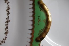 COALPORT  SPEARPOINT GREEN #Y3691-   CAKE SERVING PLATE #2  .....   http://jaapiesfinechinastore.com