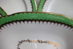 COALPORT  SPEARPOINT GREEN #Y3691-   CAKE SERVING PLATE #2  .....   https://www.jaapiesfinechinastore.com