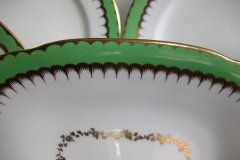 COALPORT  SPEARPOINT GREEN #Y3691-   CAKE SERVING PLATE #2  .....   http://jaapiesfinechinastore.com