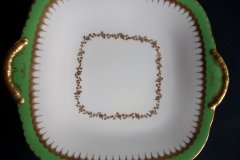 COALPORT  SPEARPOINT GREEN #Y3691-   CAKE SERVING PLATE #2  .....   http://jaapiesfinechinastore.com