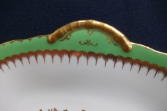 COALPORT  SPEARPOINT GREEN #Y3691-   CAKE SERVING PLATE #2  .....   https://www.jaapiesfinechinastore.com