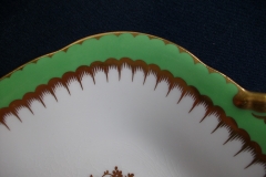 COALPORT  SPEARPOINT GREEN #Y3691-   CAKE SERVING PLATE #2  .....   https://www.jaapiesfinechinastore.com