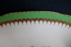 COALPORT  SPEARPOINT GREEN #Y3691-   CAKE SERVING PLATE #2  .....   https://www.jaapiesfinechinastore.com