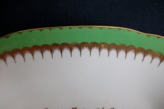COALPORT  SPEARPOINT GREEN #Y3691-   CAKE SERVING PLATE #2  .....   http://jaapiesfinechinastore.com