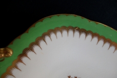 COALPORT  SPEARPOINT GREEN #Y3691-   CAKE SERVING PLATE #2  .....   https://www.jaapiesfinechinastore.com