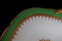 COALPORT  SPEARPOINT GREEN #Y3691-   CAKE SERVING PLATE #2  .....   https://www.jaapiesfinechinastore.com