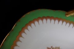 COALPORT  SPEARPOINT GREEN #Y3691-   CAKE SERVING PLATE #2  .....   http://jaapiesfinechinastore.com