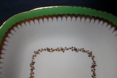COALPORT  SPEARPOINT GREEN #Y3691-   CAKE SERVING PLATE #2  .....   http://jaapiesfinechinastore.com