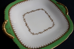 COALPORT  SPEARPOINT GREEN #Y3691-   CAKE SERVING PLATE #2  .....   https://www.jaapiesfinechinastore.com