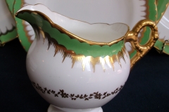 COALPORT  SPEARPOINT GREEN #Y3691-   CREAMER  .....   https://www.jaapiesfinechinastore.com