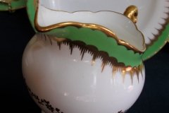 COALPORT  SPEARPOINT GREEN #Y3691-   CREAMER  .....   http://jaapiesfinechinastore.com