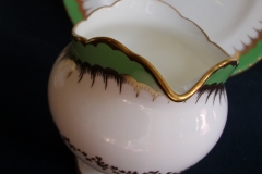 COALPORT  SPEARPOINT GREEN #Y3691-   CREAMER  .....   https://www.jaapiesfinechinastore.com