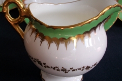 COALPORT  SPEARPOINT GREEN #Y3691-   CREAMER  .....   https://www.jaapiesfinechinastore.com