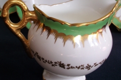 COALPORT  SPEARPOINT GREEN #Y3691-   CREAMER  .....   https://www.jaapiesfinechinastore.com