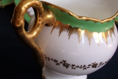 COALPORT  SPEARPOINT GREEN #Y3691-   CREAMER  .....   https://www.jaapiesfinechinastore.com