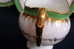 COALPORT  SPEARPOINT GREEN #Y3691-   CREAMER  .....   https://www.jaapiesfinechinastore.com