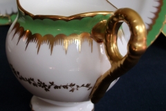 COALPORT  SPEARPOINT GREEN #Y3691-   CREAMER  .....   https://www.jaapiesfinechinastore.com