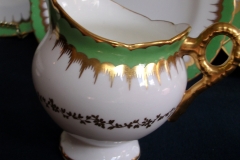 COALPORT  SPEARPOINT GREEN #Y3691-   CREAMER  .....   https://www.jaapiesfinechinastore.com