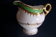 COALPORT  SPEARPOINT GREEN #Y3691-   CREAMER  .....   http://jaapiesfinechinastore.com