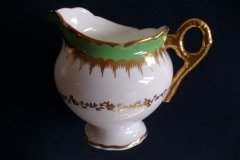 COALPORT  SPEARPOINT GREEN #Y3691-   CREAMER  .....   http://jaapiesfinechinastore.com