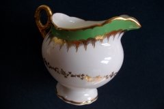 COALPORT  SPEARPOINT GREEN #Y3691-   CREAMER  .....   http://jaapiesfinechinastore.com