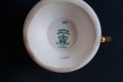 COALPORT  SPEARPOINT GREEN #Y3691-   CREAMER  .....   https://www.jaapiesfinechinastore.com