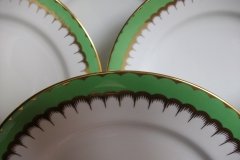COALPORT  SPEARPOINT GREEN #6143 SMOOTH-   DINNER PLATE  .....   http://jaapiesfinechinastore.com