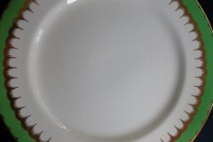 COALPORT  SPEARPOINT GREEN #6143 SMOOTH-   DINNER PLATE  .....   http://jaapiesfinechinastore.com