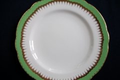COALPORT SPEARPOINT GREEN- LUNCH PLATE  .....   http://jaapiesfinechinastore.com