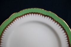 COALPORT SPEARPOINT GREEN- LUNCH PLATE  .....   https://www.jaapiesfinechinastore.com