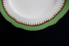 COALPORT SPEARPOINT GREEN- LUNCH PLATE  .....   https://www.jaapiesfinechinastore.com