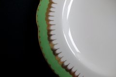 COALPORT SPEARPOINT GREEN- LUNCH PLATE  .....   http://jaapiesfinechinastore.com