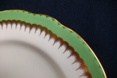 COALPORT SPEARPOINT GREEN- LUNCH PLATE  .....   https://www.jaapiesfinechinastore.com