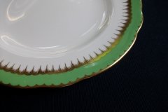 COALPORT SPEARPOINT GREEN- LUNCH PLATE  .....   http://jaapiesfinechinastore.com