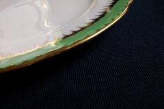 COALPORT SPEARPOINT GREEN- LUNCH PLATE  .....   http://jaapiesfinechinastore.com