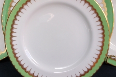 COALPORT  SPEARPOINT GREEN #Z866 SMOOTH-   SALAD PLATE  .....   https://www.jaapiesfinechinastore.com