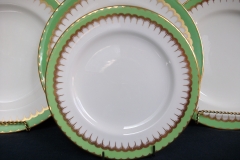 COALPORT  SPEARPOINT GREEN #Z866 SMOOTH-   SALAD PLATE  .....   https://www.jaapiesfinechinastore.com